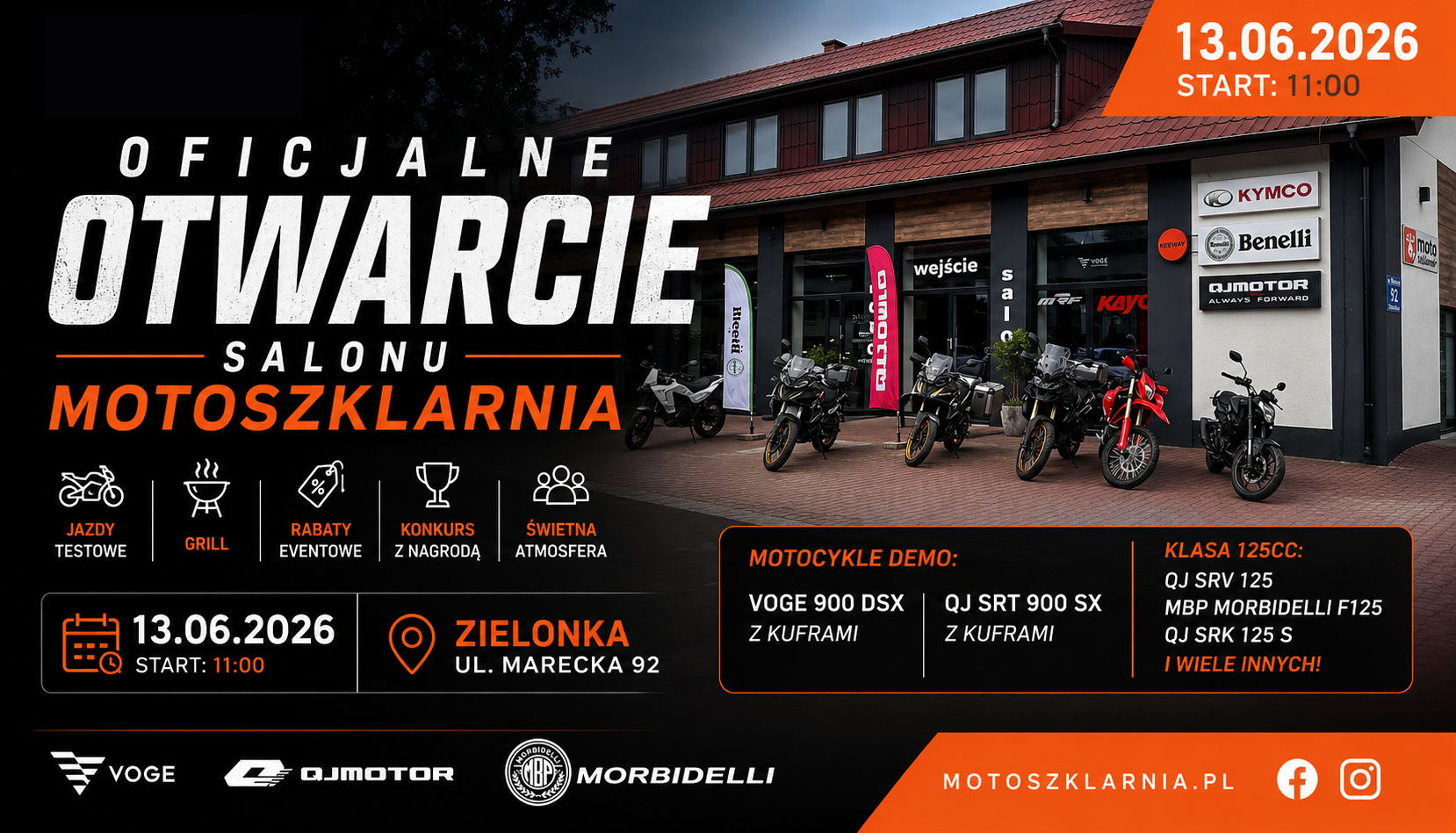 Offizielle Eröffnung des neuen Motoszklarnia-Salons am 13. Juni!
